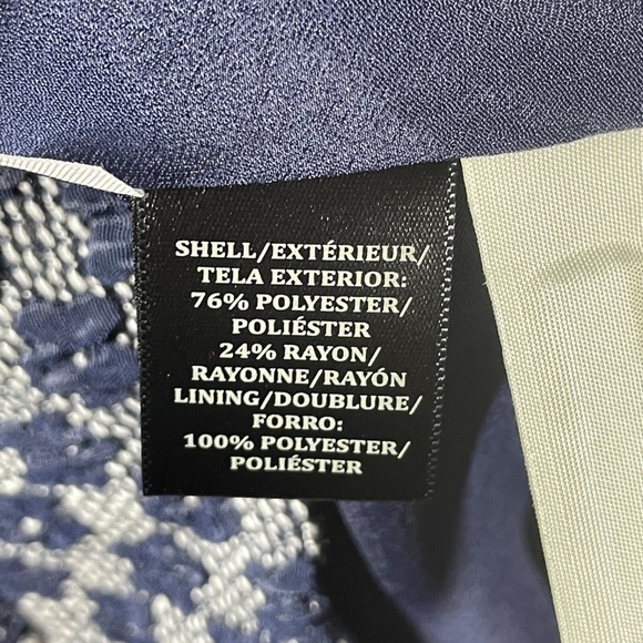 NEW Ann Taylor Skirt Womens 4 blue floral circle preppy classic - Picture 4 of 8